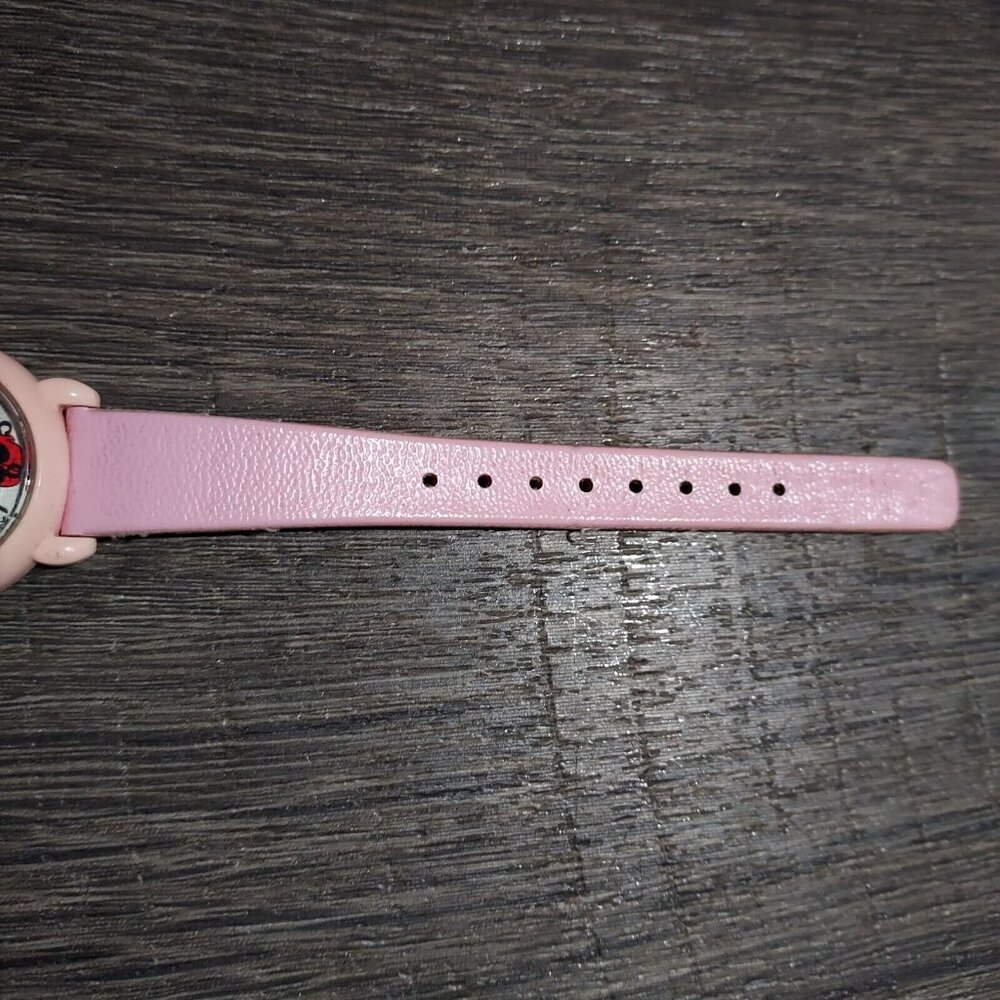 Minnie Mouse Walt Disney Quartz Ladies Girls Pink Watch Leather Band New Battery - Picture 3 of 10